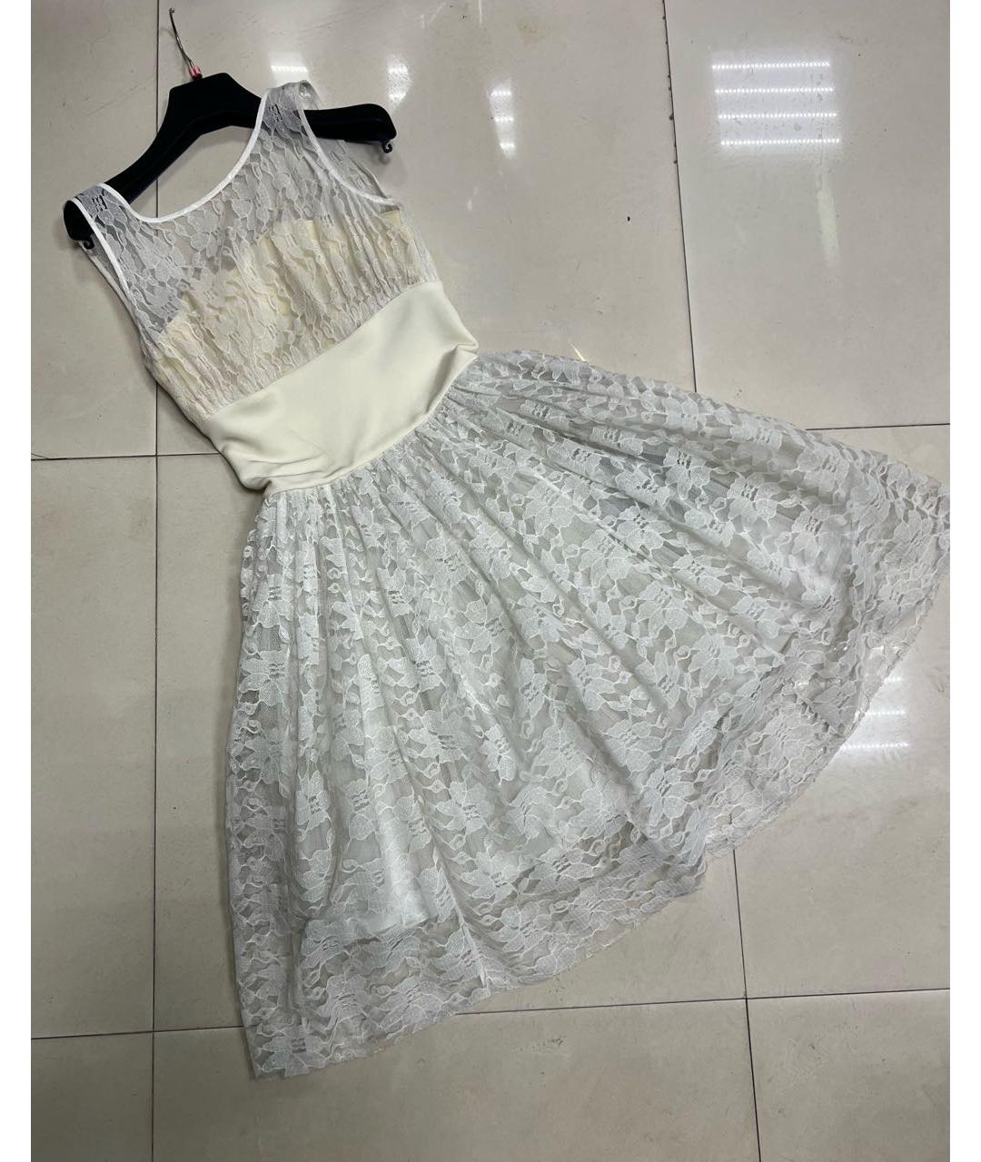 PHILIPP PLEIN Белое кружевное платье, фото 2