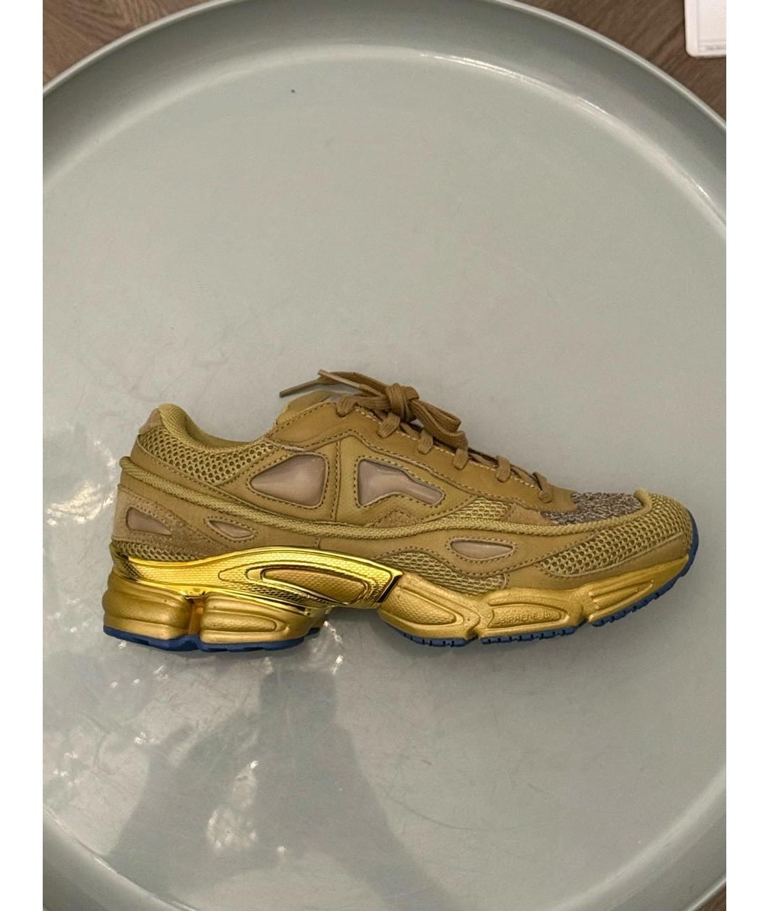 ADIDAS X RAF SIMONS Горчичные низкие кроссовки / кеды, фото 7