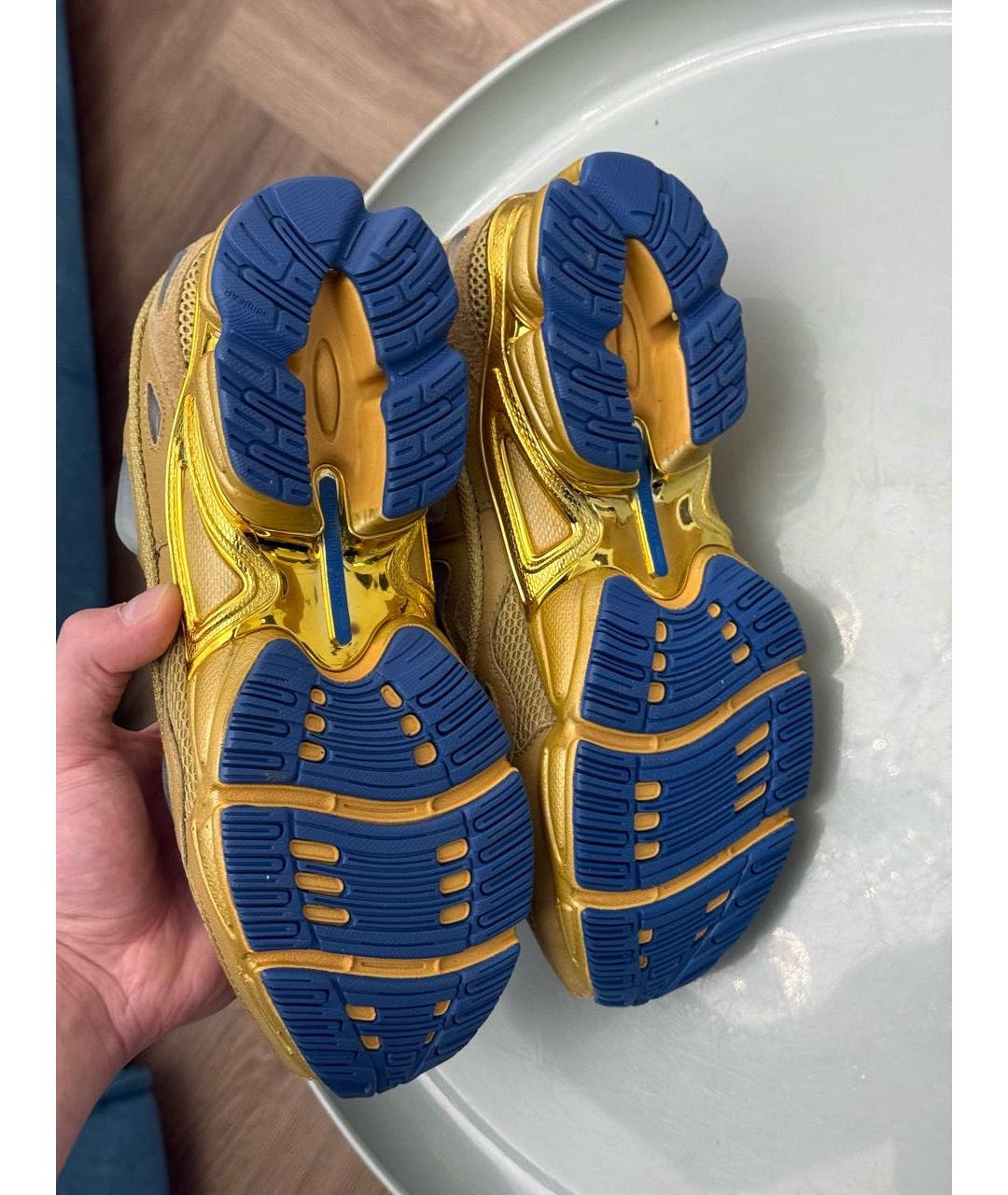 ADIDAS X RAF SIMONS Горчичные низкие кроссовки / кеды, фото 5