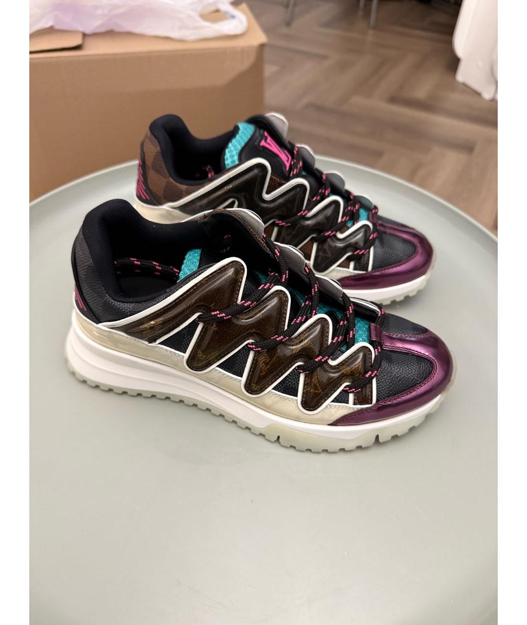 LOUIS VUITTON Фиолетовые кроссовки, фото 2