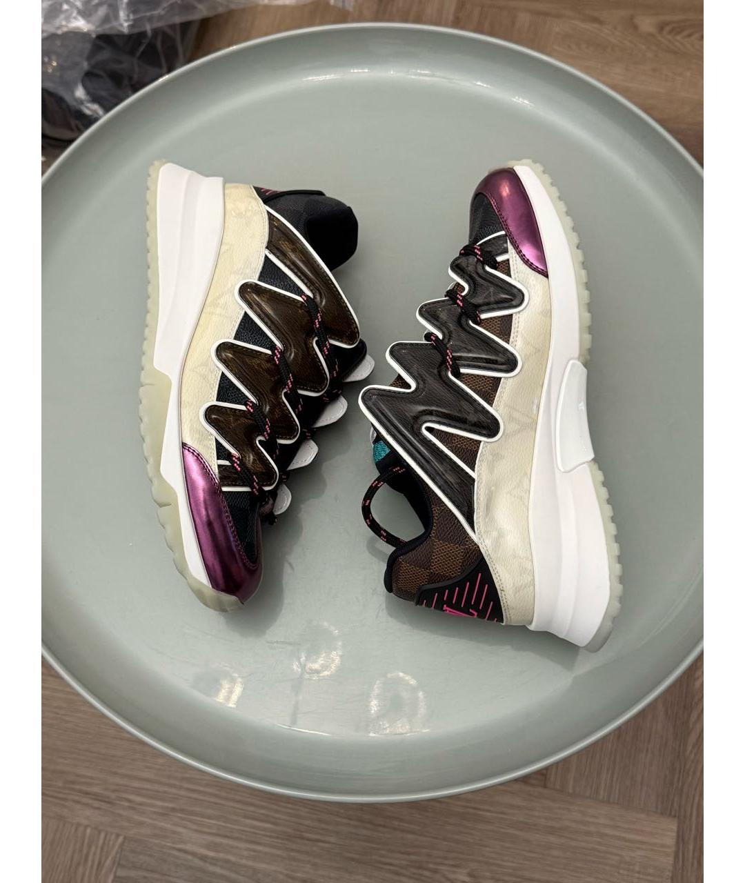 LOUIS VUITTON Фиолетовые кроссовки, фото 4
