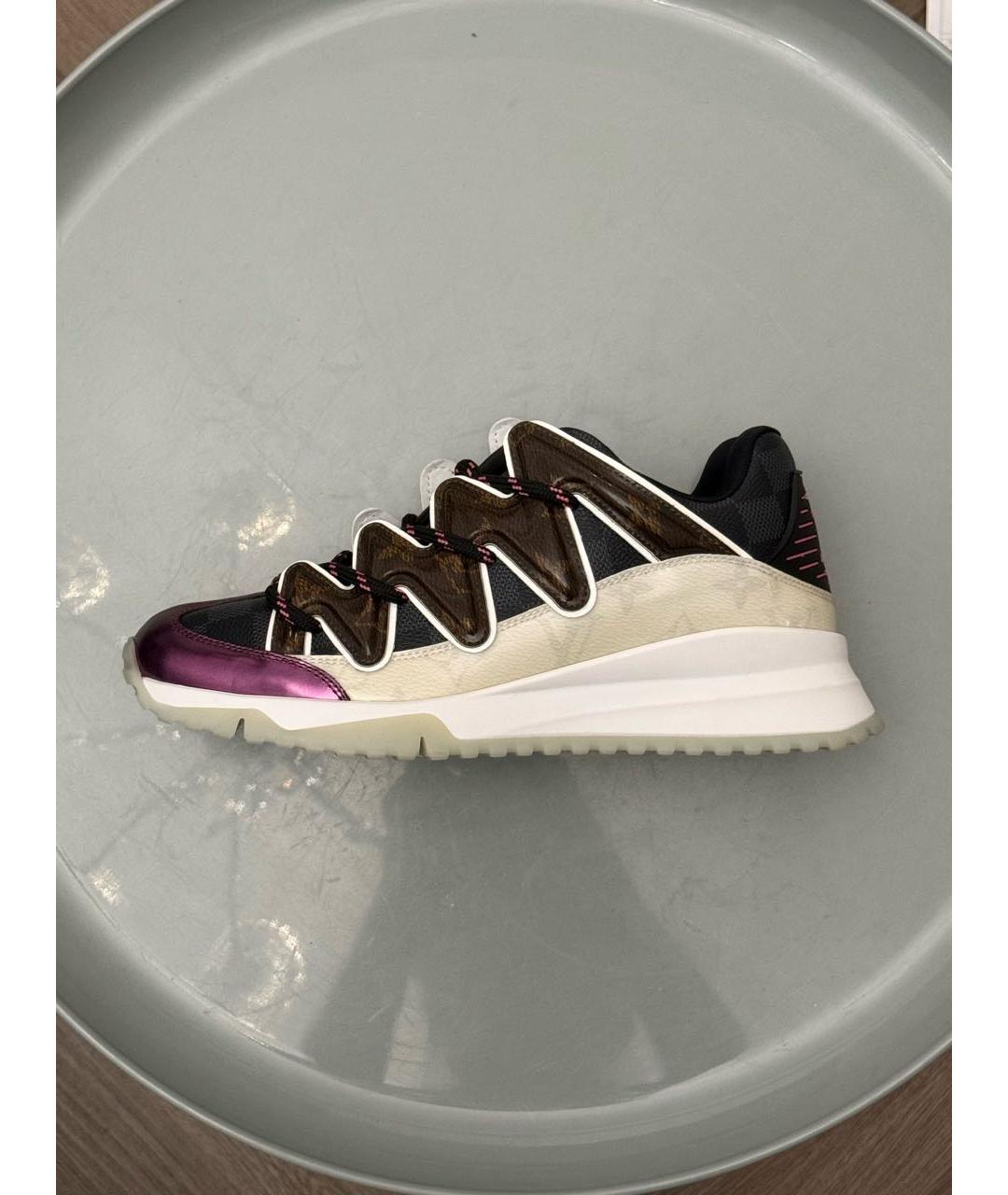 LOUIS VUITTON Фиолетовые кроссовки, фото 8