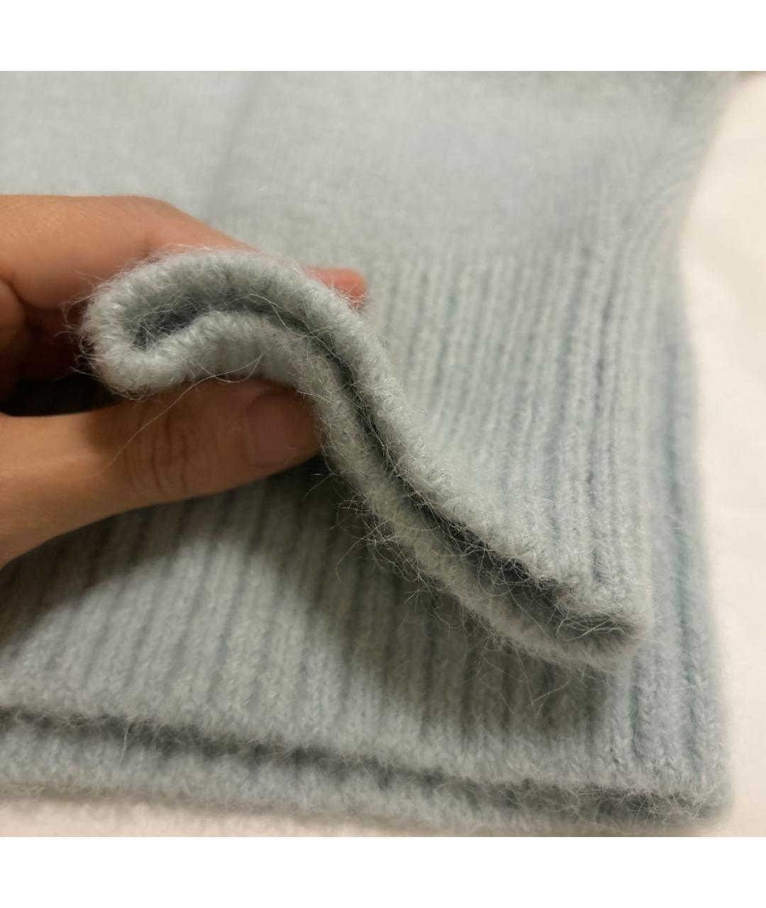 Ami Paris Голубой шерстяной джемпер / свитер, фото 8