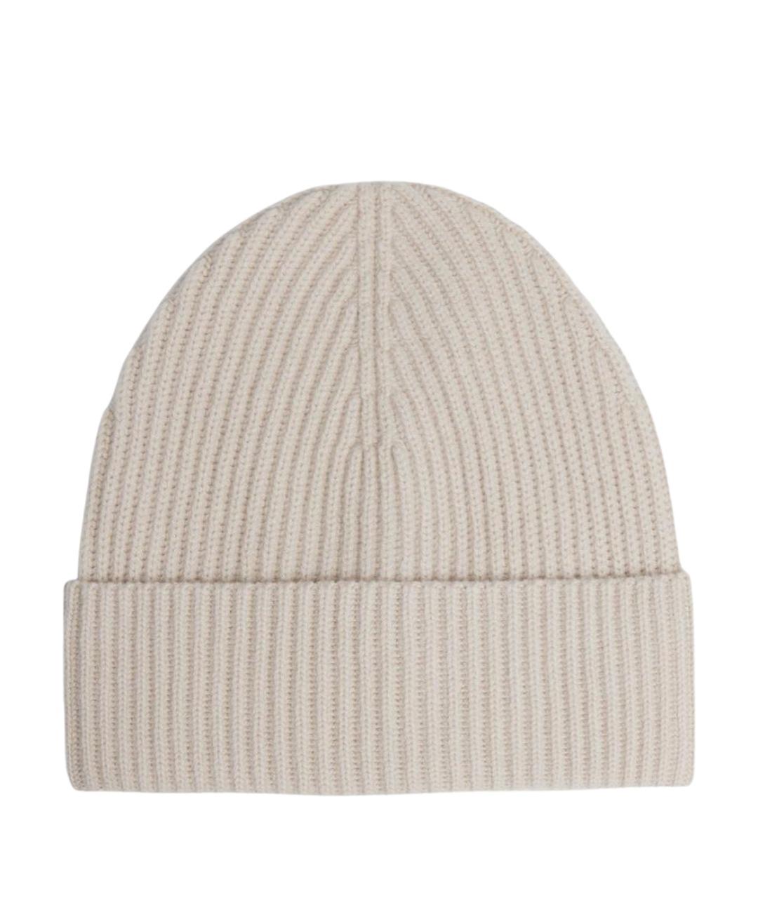 12 STOREEZ Бежевая кашемировая шапка, фото 1