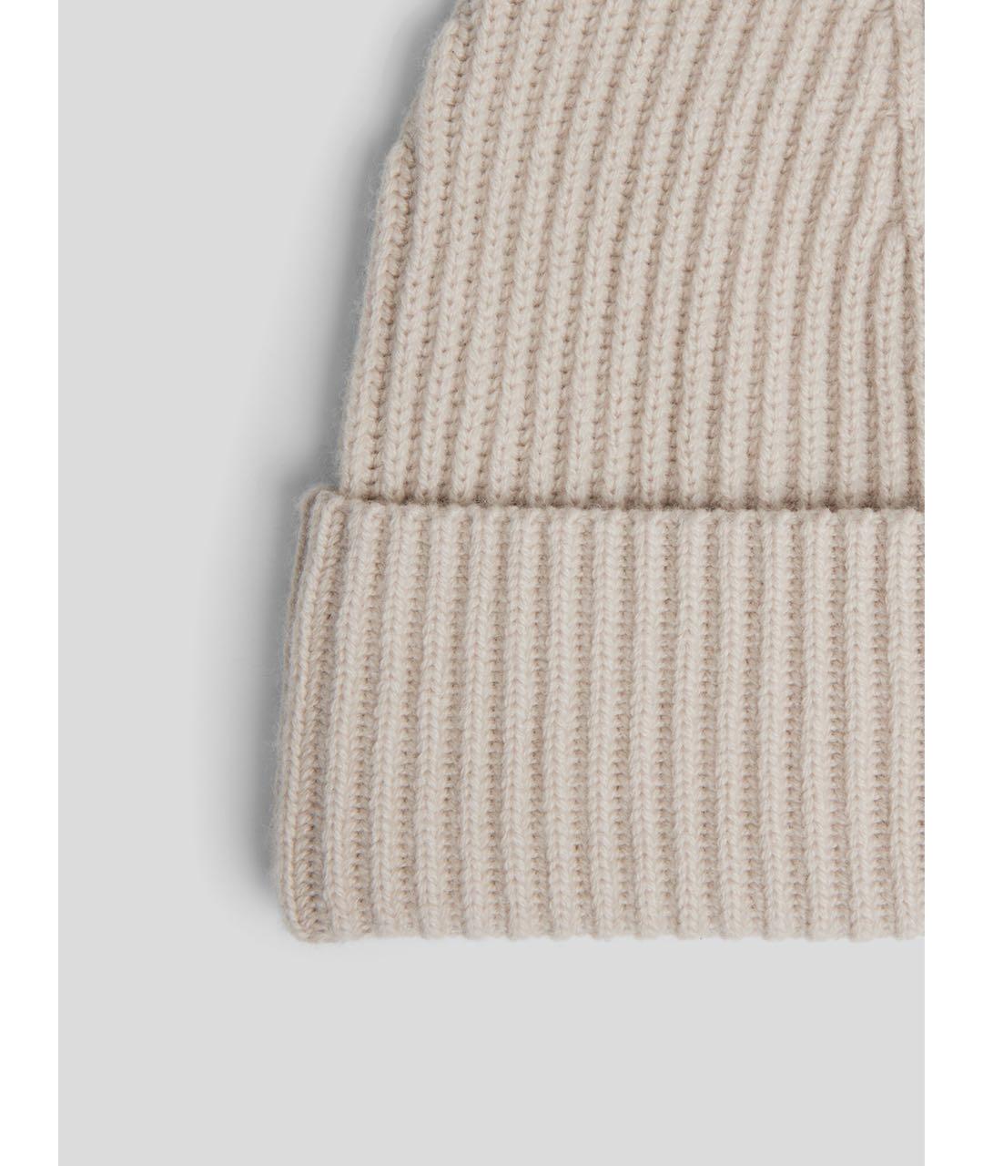 12 STOREEZ Бежевая кашемировая шапка, фото 2