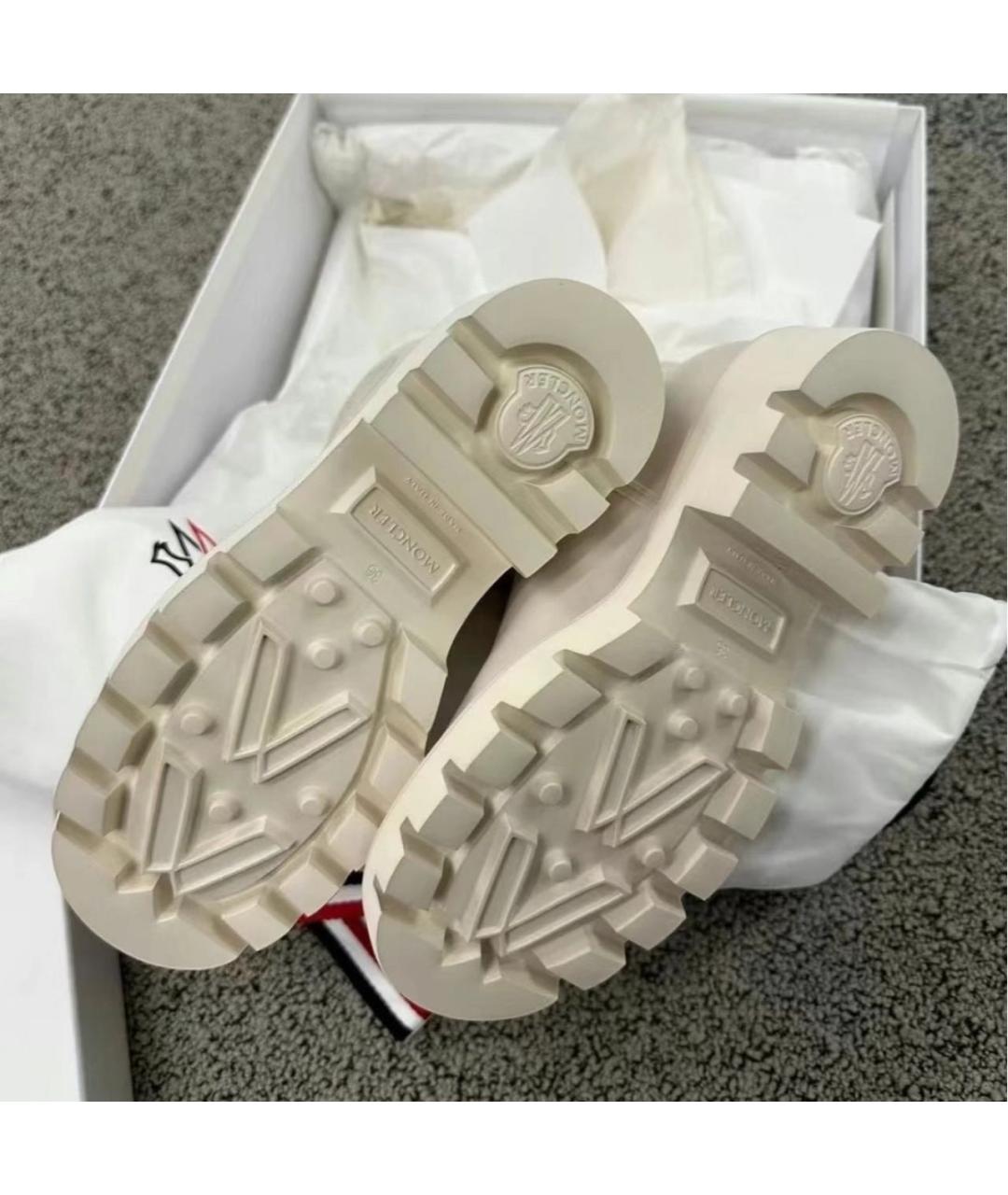 MONCLER Бежевые резиновые сапоги, фото 7