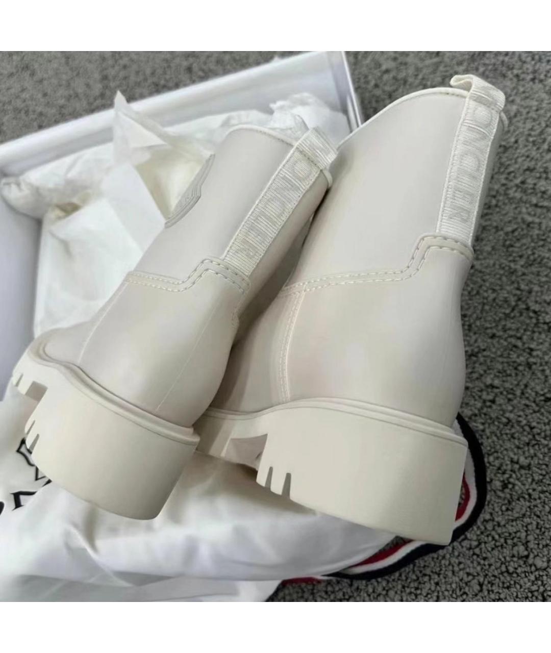 MONCLER Бежевые резиновые сапоги, фото 6