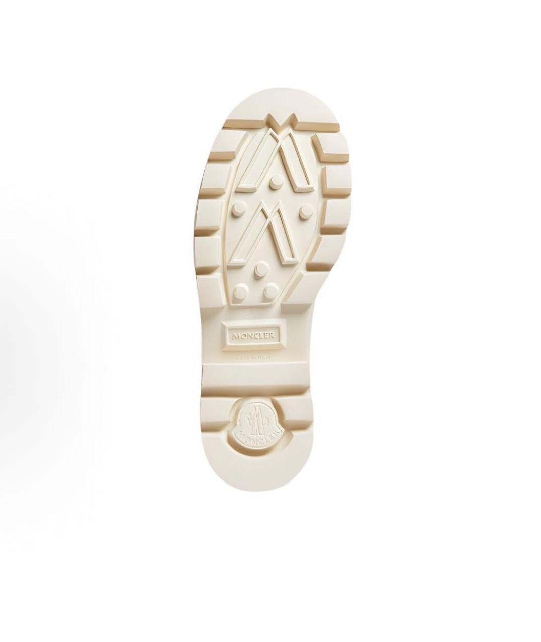 MONCLER Бежевые резиновые сапоги, фото 4