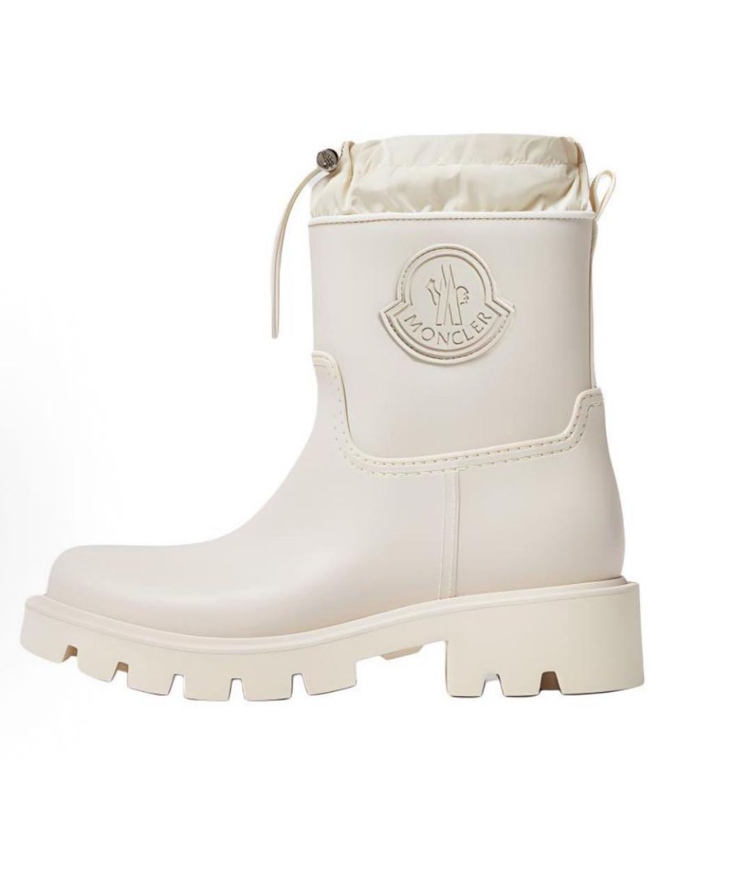 MONCLER Бежевые резиновые сапоги, фото 8