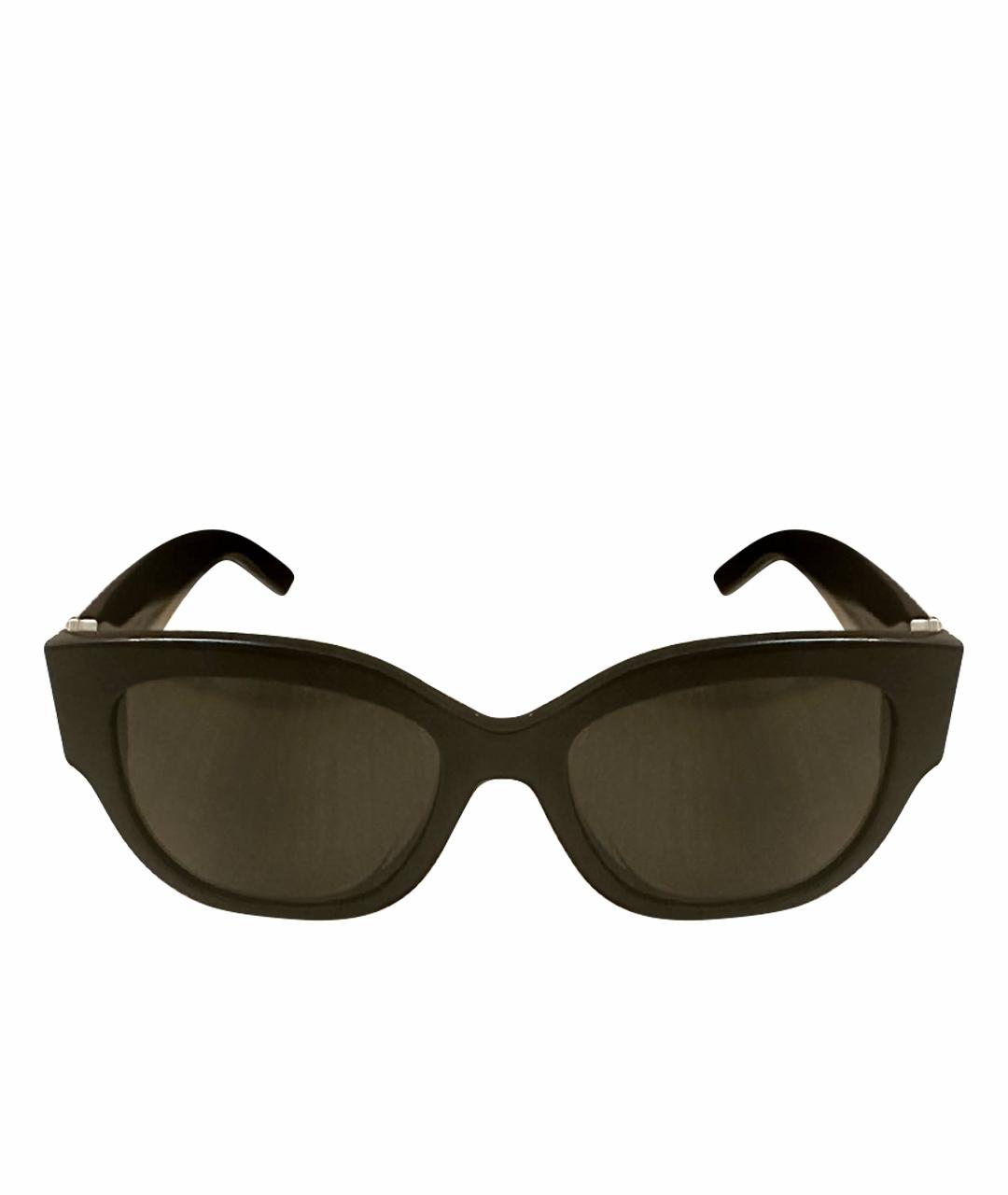 SAINT LAURENT Черные пластиковые солнцезащитные очки, фото 1