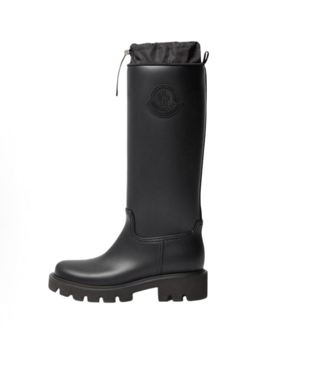 MONCLER Черные резиновые сапоги, фото 9