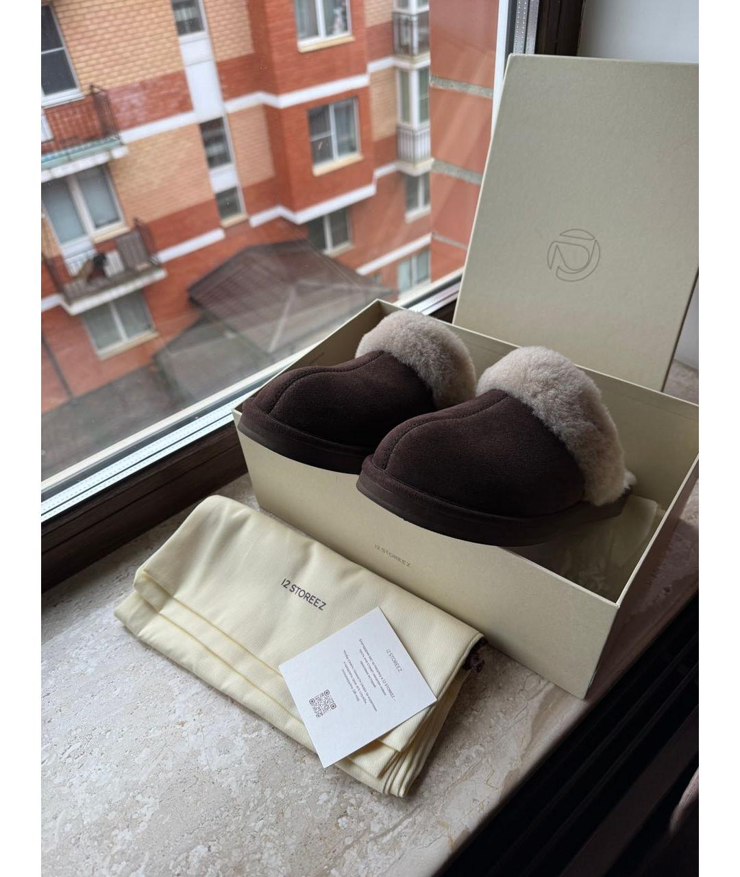 12 STOREEZ Коричневые замшевые мюли, фото 7