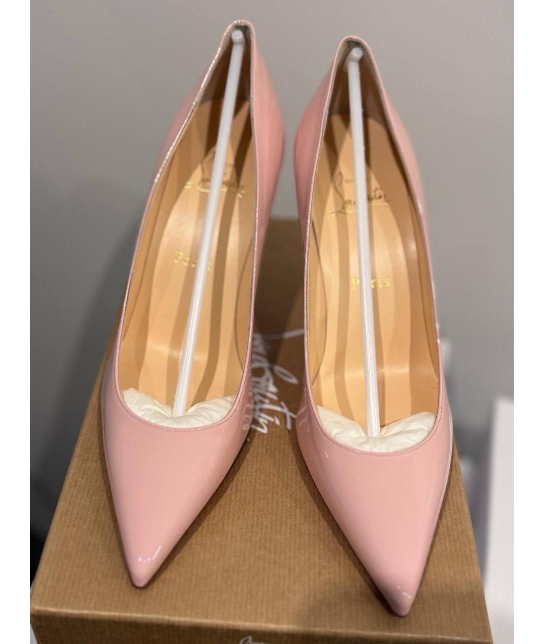 CHRISTIAN LOUBOUTIN Розовые туфли из лакированной кожи, фото 3