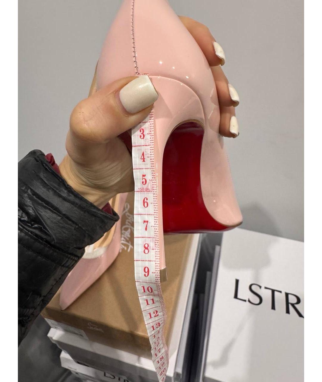 CHRISTIAN LOUBOUTIN Розовые туфли из лакированной кожи, фото 6