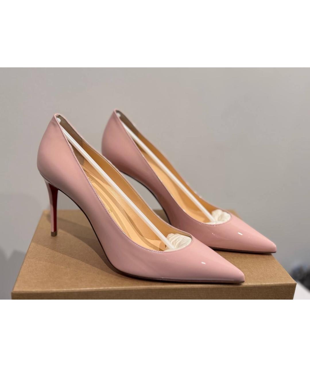 CHRISTIAN LOUBOUTIN Розовые туфли из лакированной кожи, фото 2