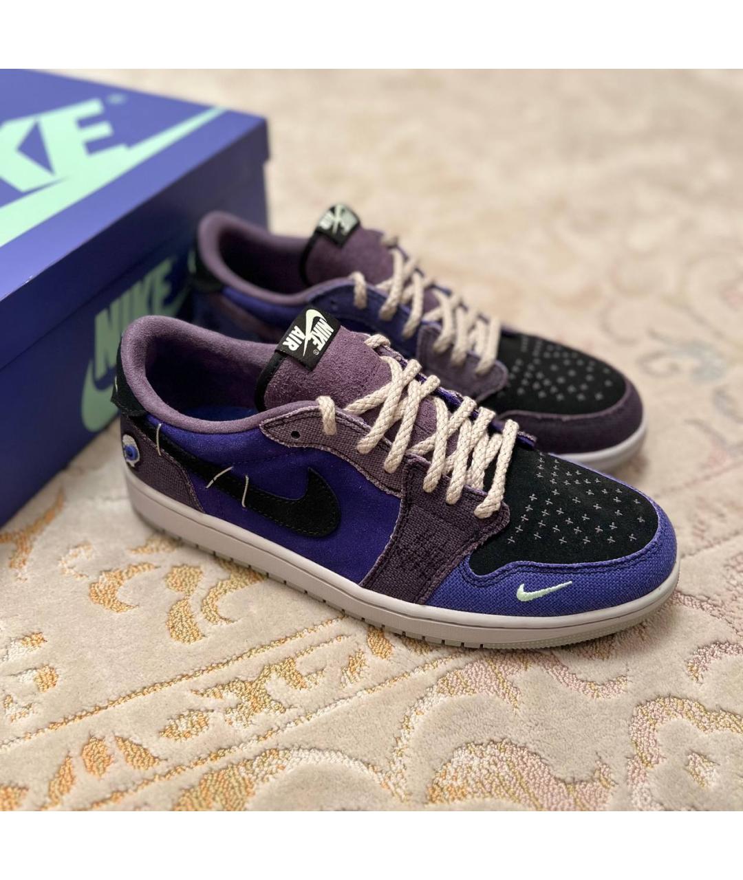 JORDAN Фиолетовые низкие кроссовки / кеды, фото 3