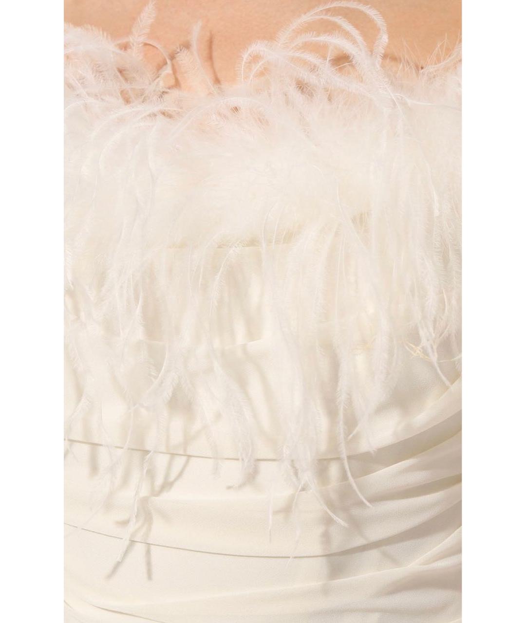 GIUSEPPE DI MORABITO Бежевое вечернее платье, фото 4