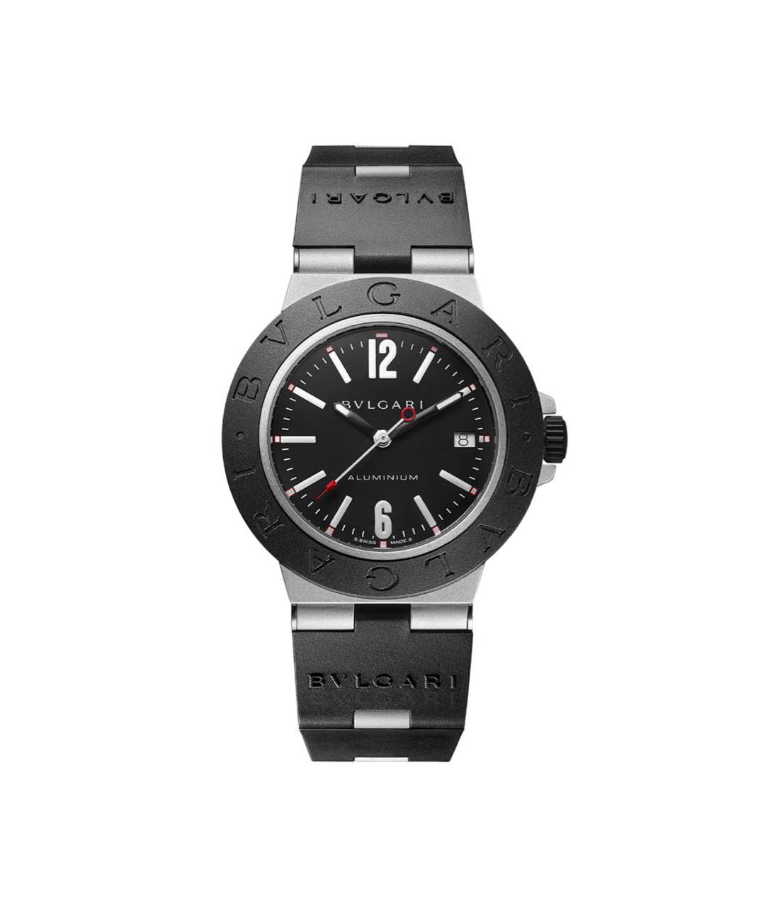 BVLGARI Антрацитовые металлические часы, фото 1