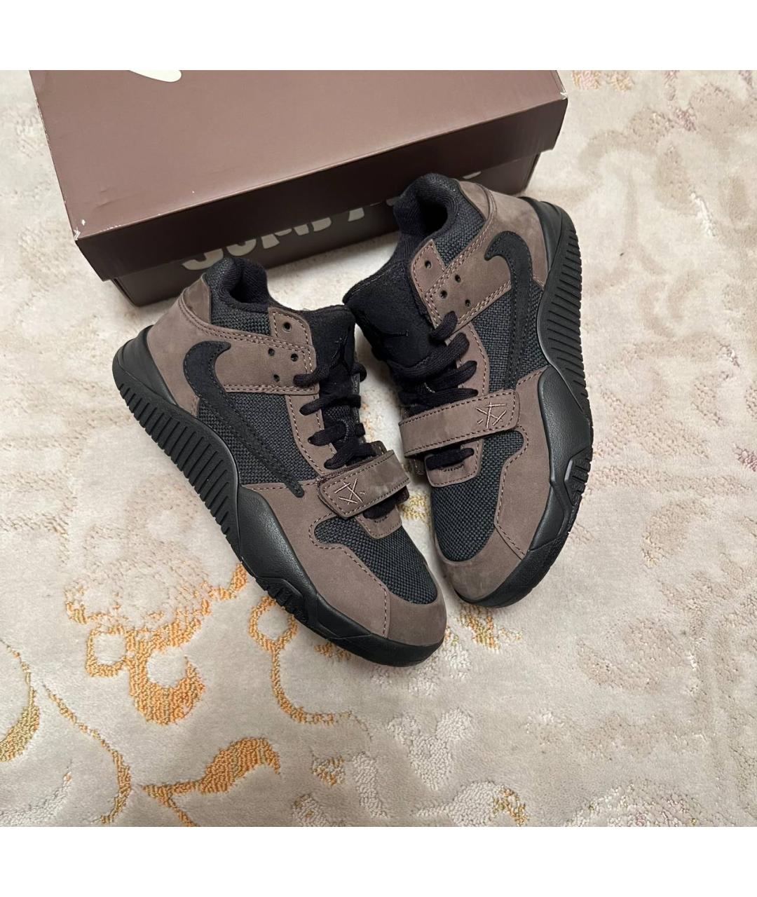 CACTUS JACK BY TRAVIS SCOTT Коричневые текстильные кеды, фото 2