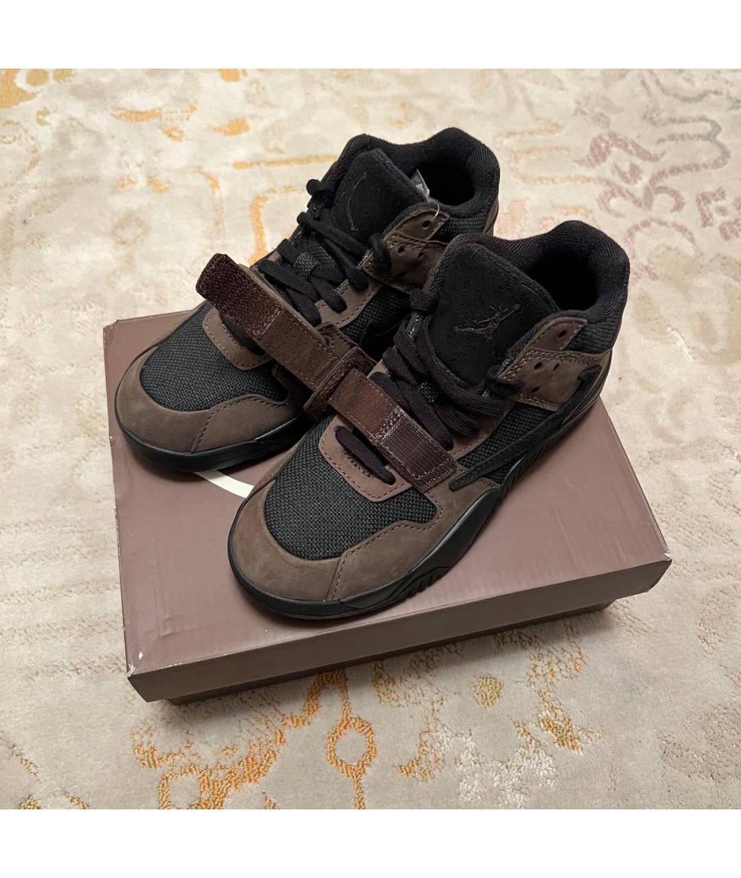 CACTUS JACK BY TRAVIS SCOTT Коричневые текстильные кеды, фото 6