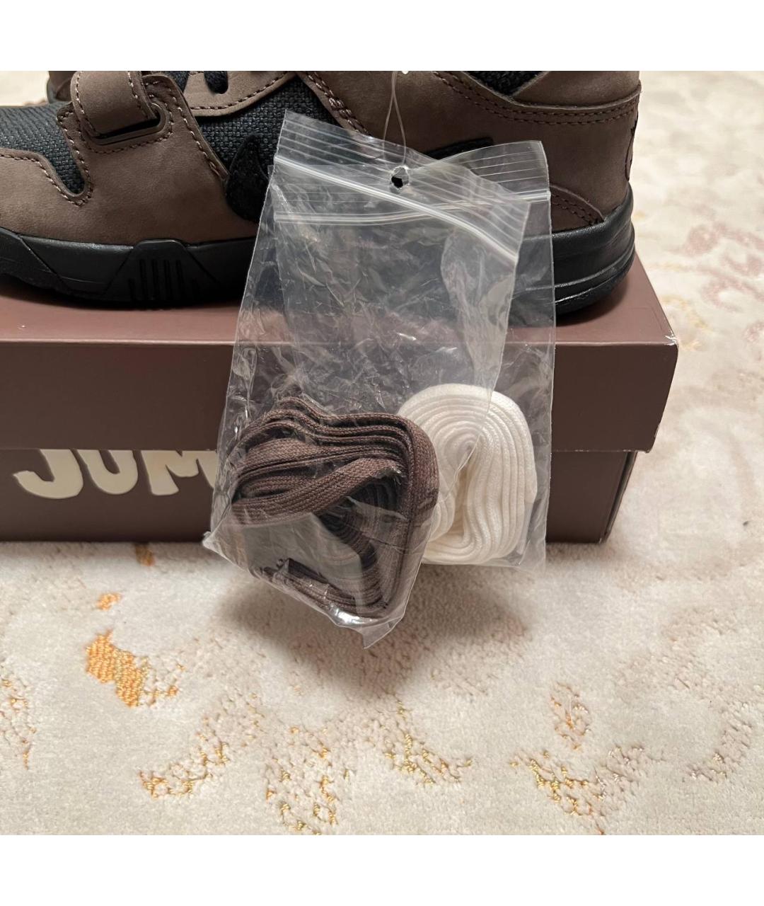 CACTUS JACK BY TRAVIS SCOTT Коричневые текстильные кеды, фото 7