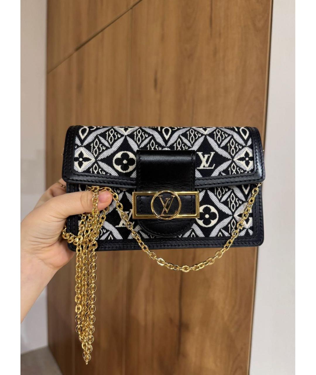 LOUIS VUITTON Черная тканевая сумка через плечо, фото 2