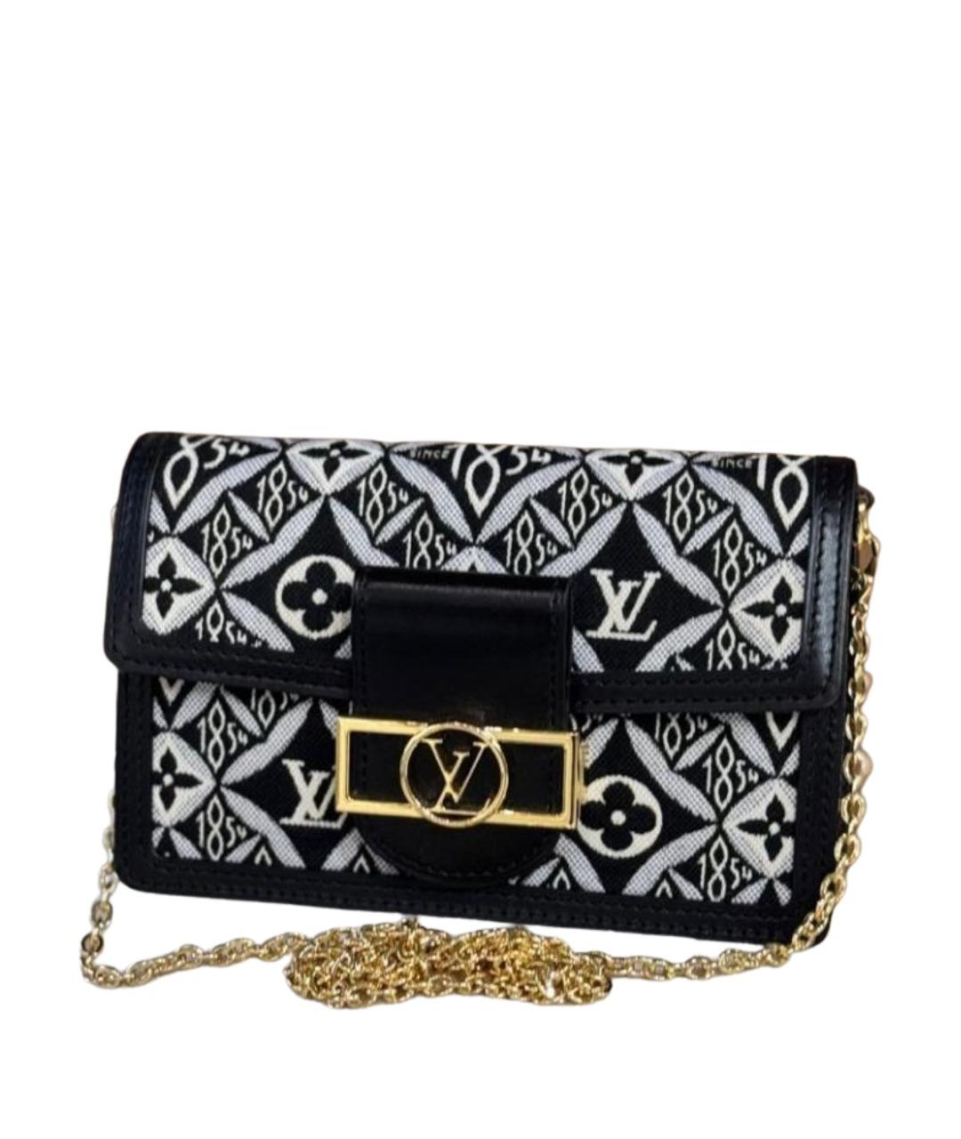 LOUIS VUITTON Черная тканевая сумка через плечо, фото 1