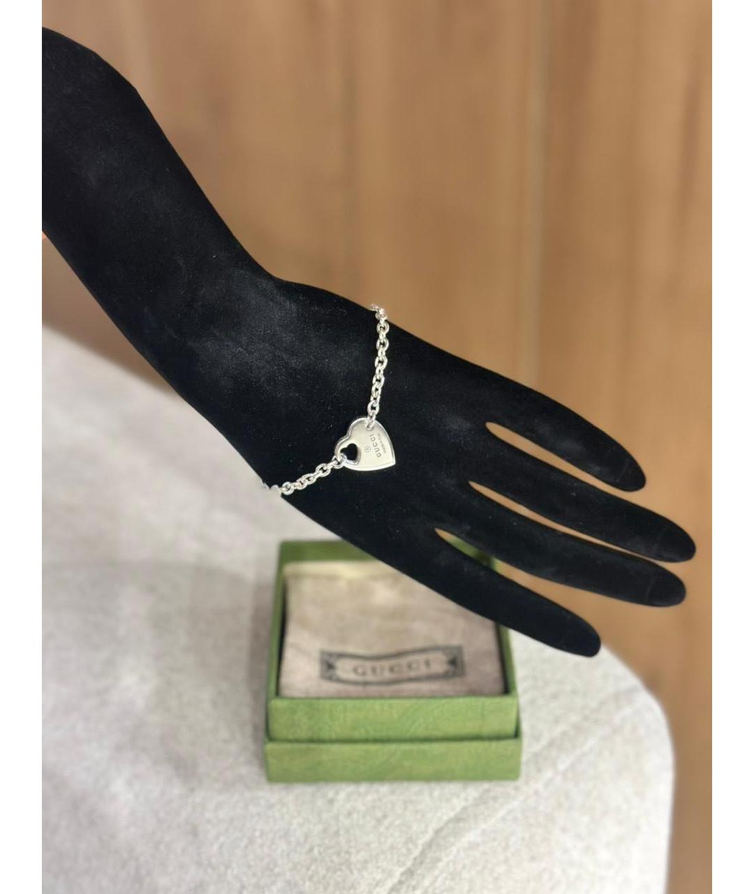 GUCCI Серебрянный серебряный браслет, фото 2