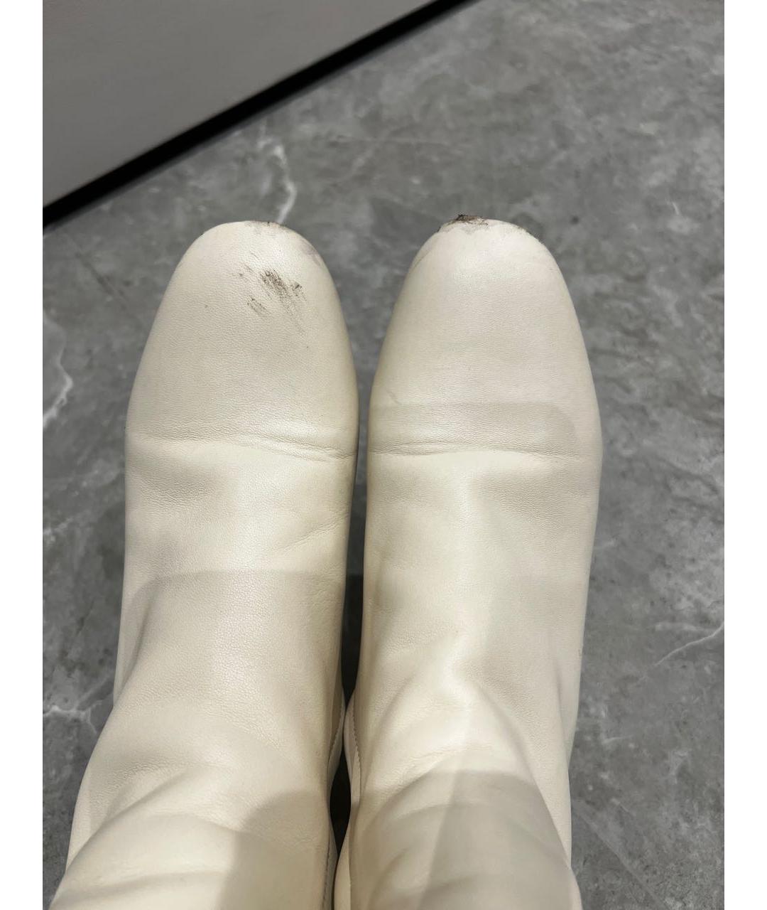 VALENTINO Бежевые кожаные сапоги, фото 3