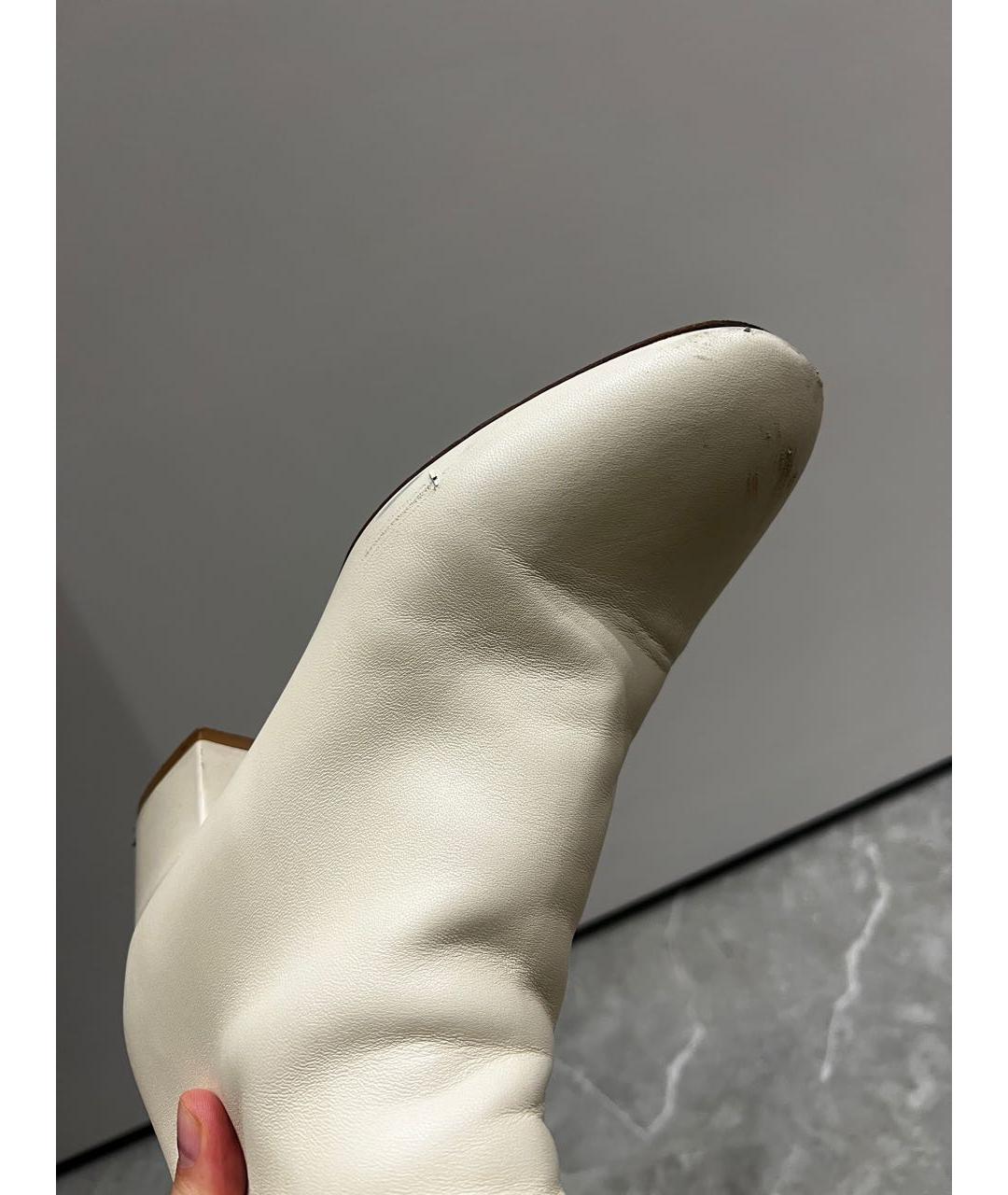 VALENTINO Бежевые кожаные сапоги, фото 6