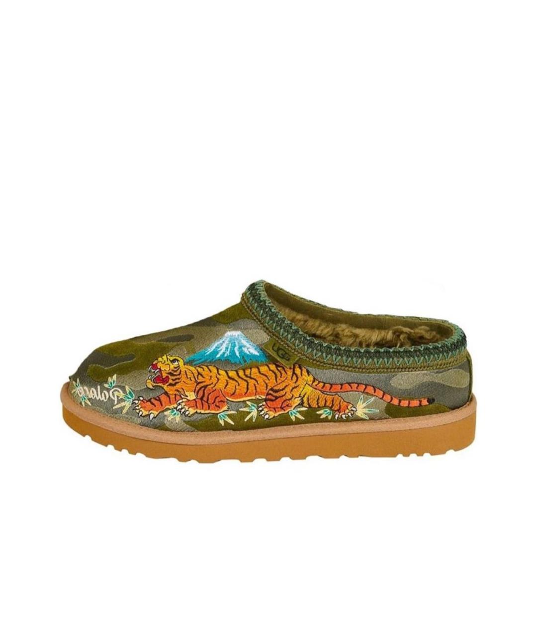 UGG AUSTRALIA Хаки текстильные низкие ботинки, фото 7