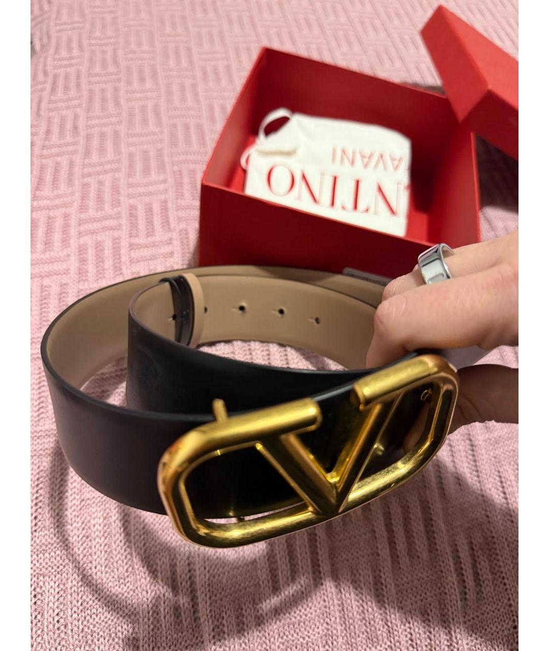 VALENTINO Коричневый кожаный ремень, фото 6