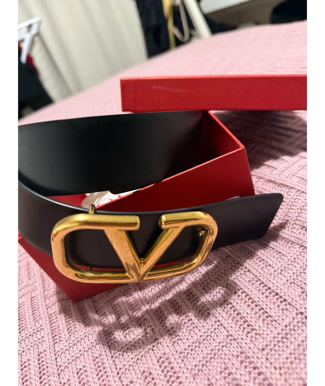 VALENTINO Коричневый кожаный ремень, фото 5