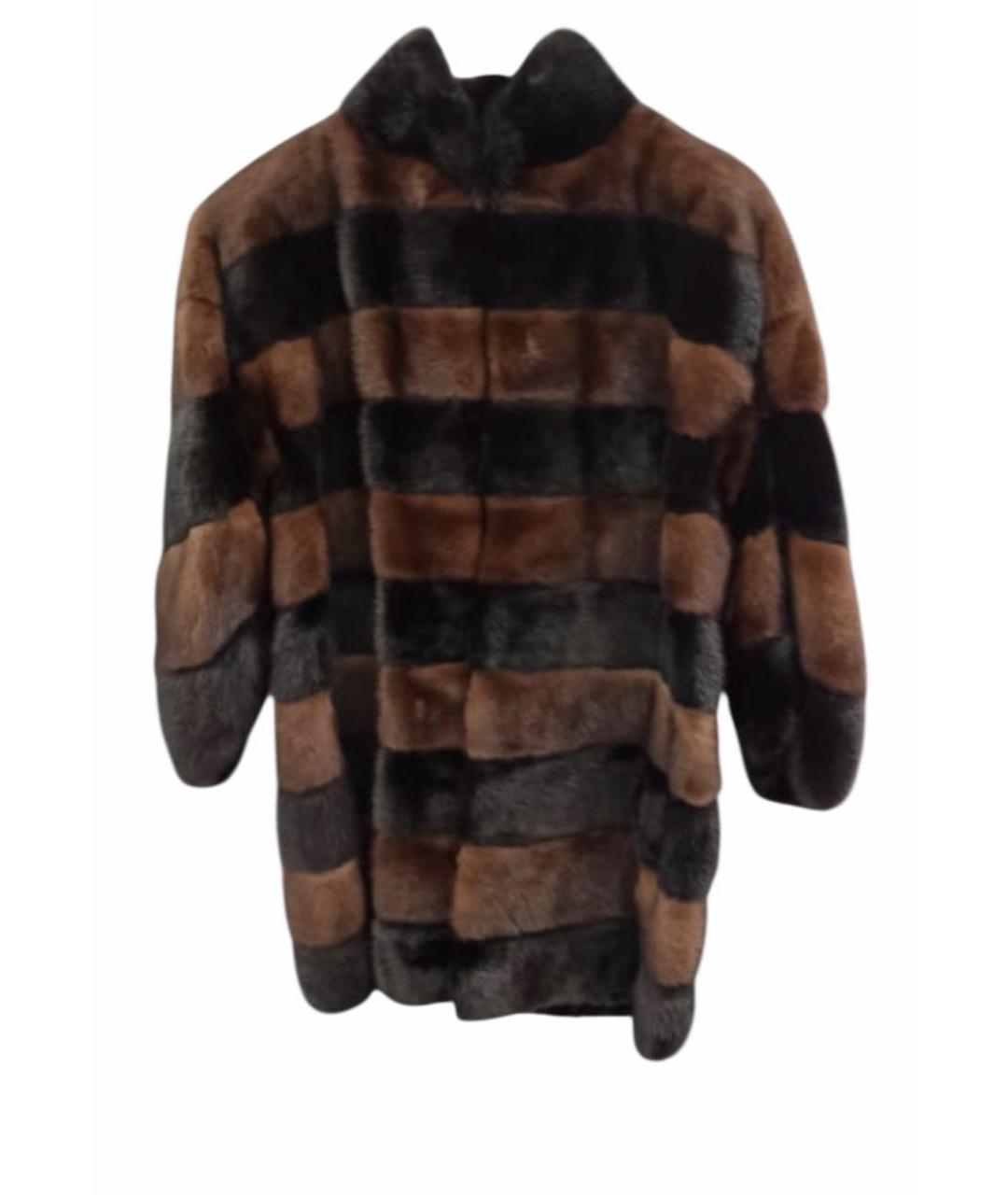 FENDI Коричневая меховая шуба, фото 8