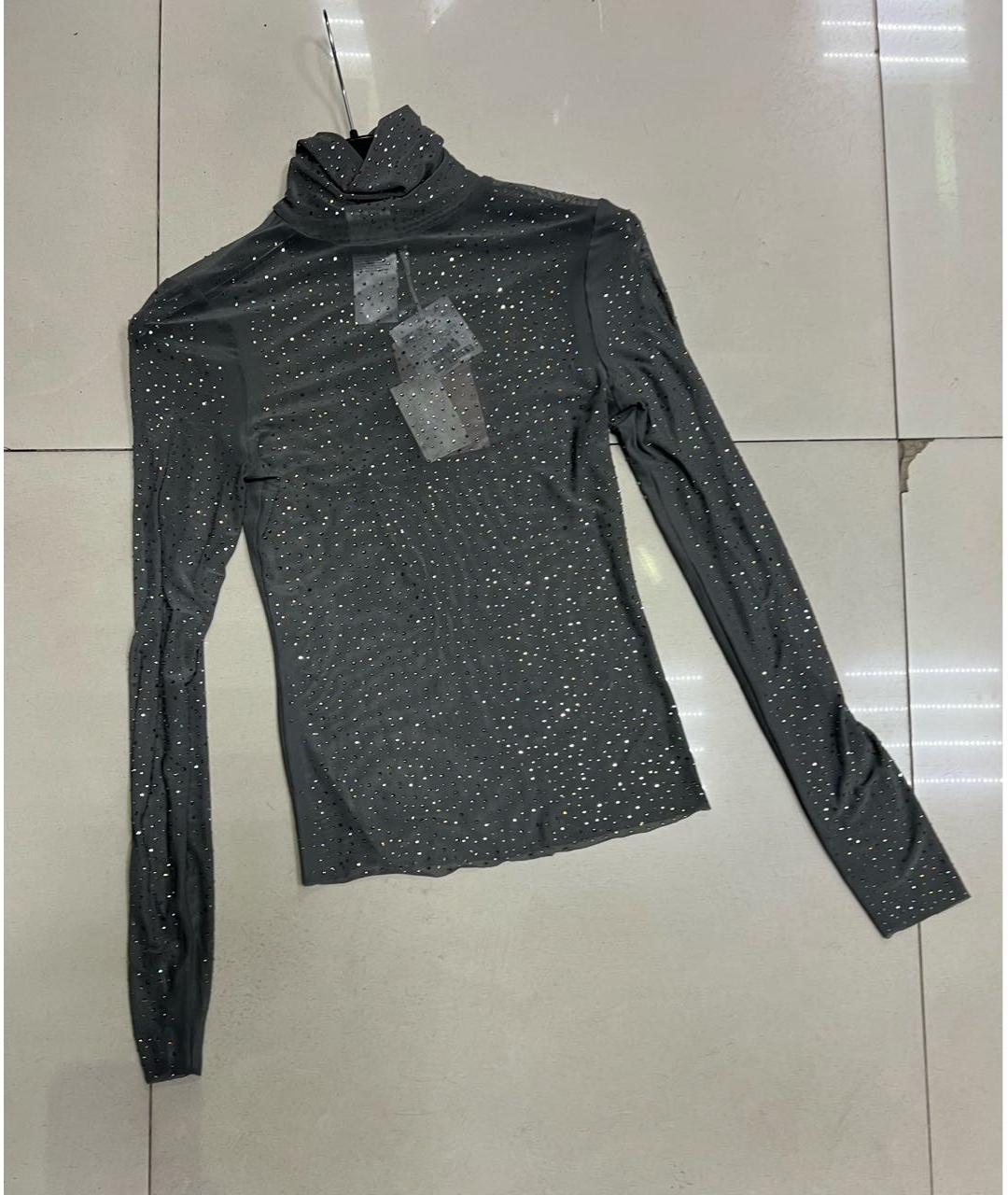 'S MAX MARA Серая вискозная водолазка, фото 2