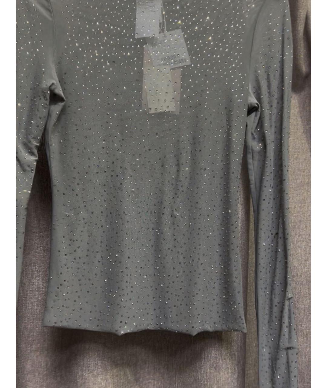 'S MAX MARA Серая вискозная водолазка, фото 4