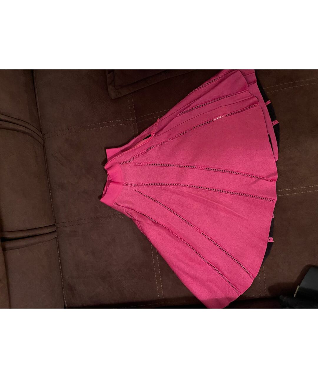 PHILIPP PLEIN Розовая хлопковая юбка миди, фото 2