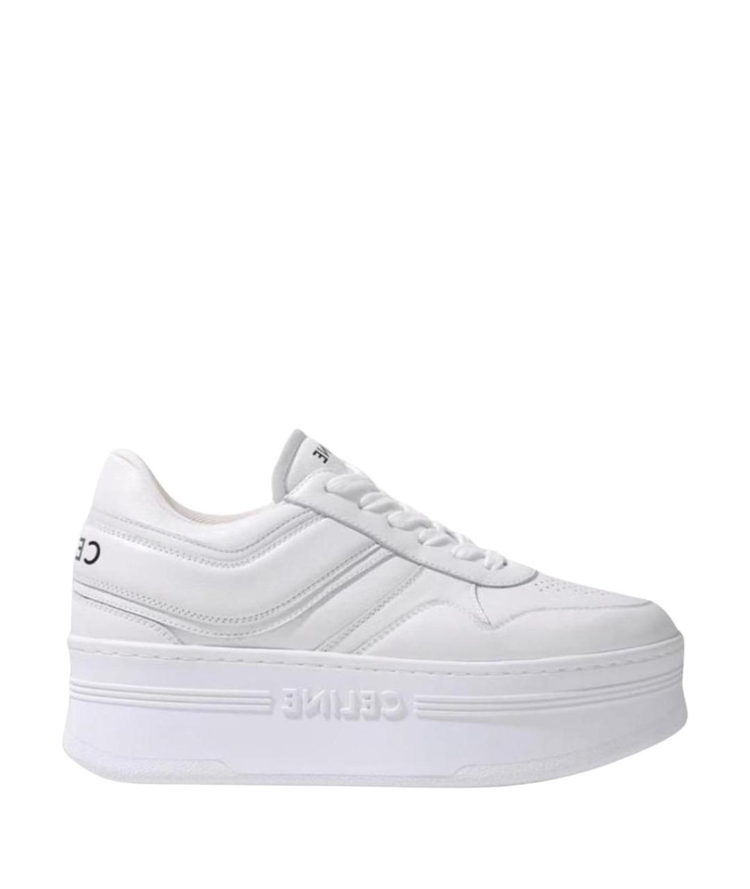 CELINE Белые кожаные кроссовки, фото 1