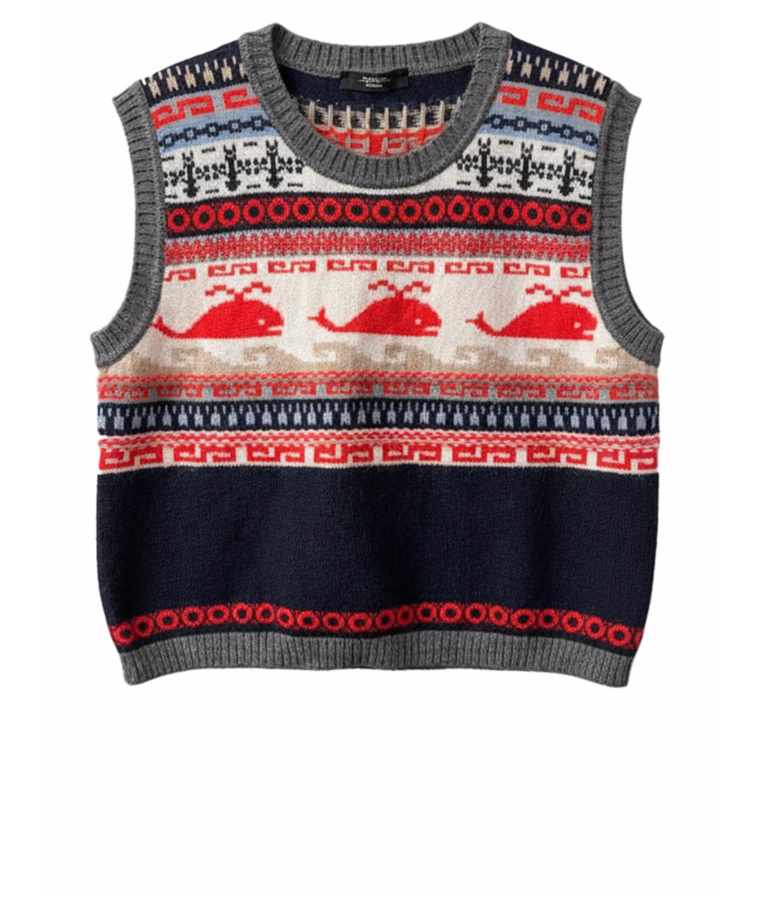 WEEKEND MAX MARA Мульти шерстяная жилетка, фото 1