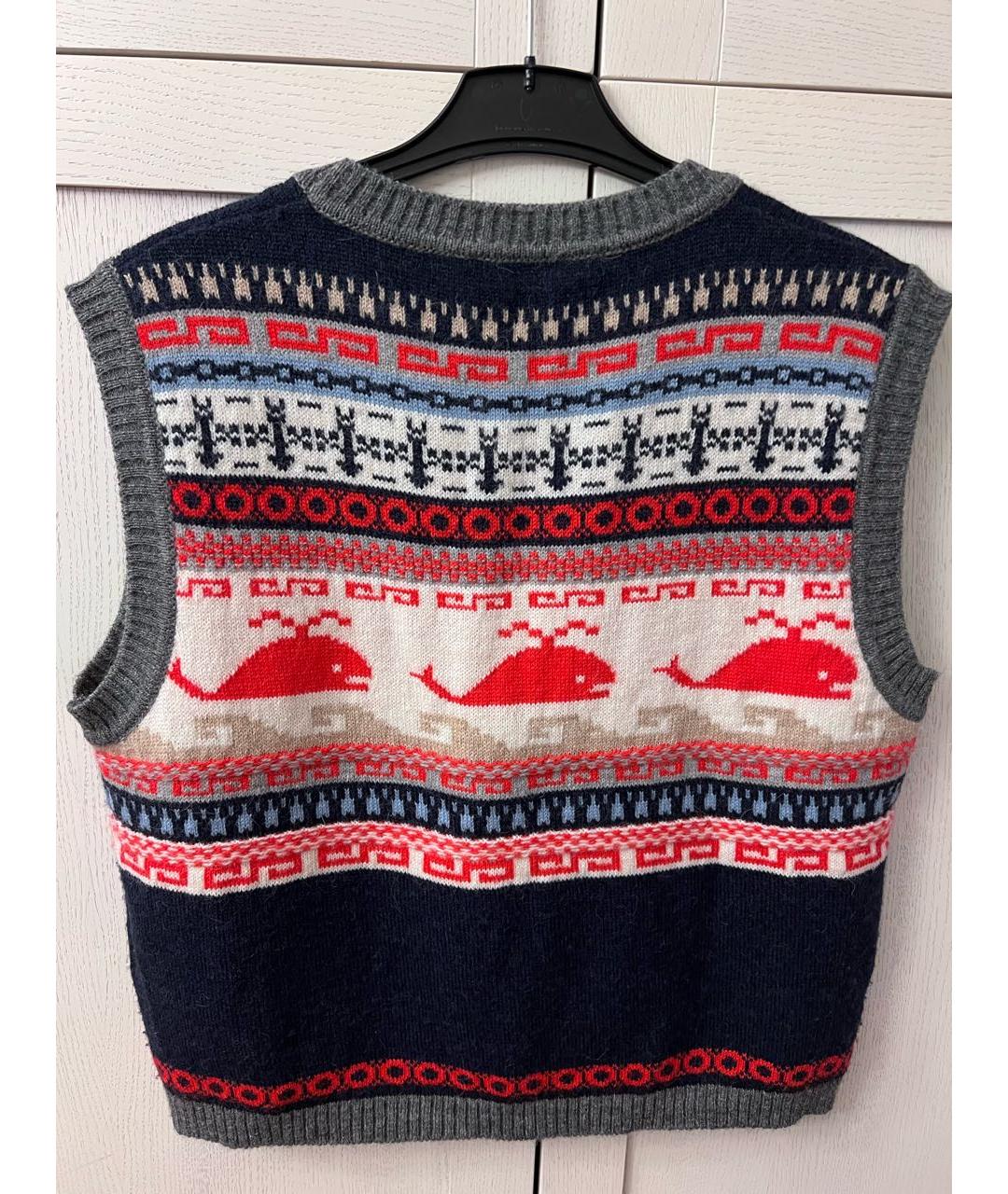 WEEKEND MAX MARA Мульти шерстяная жилетка, фото 2