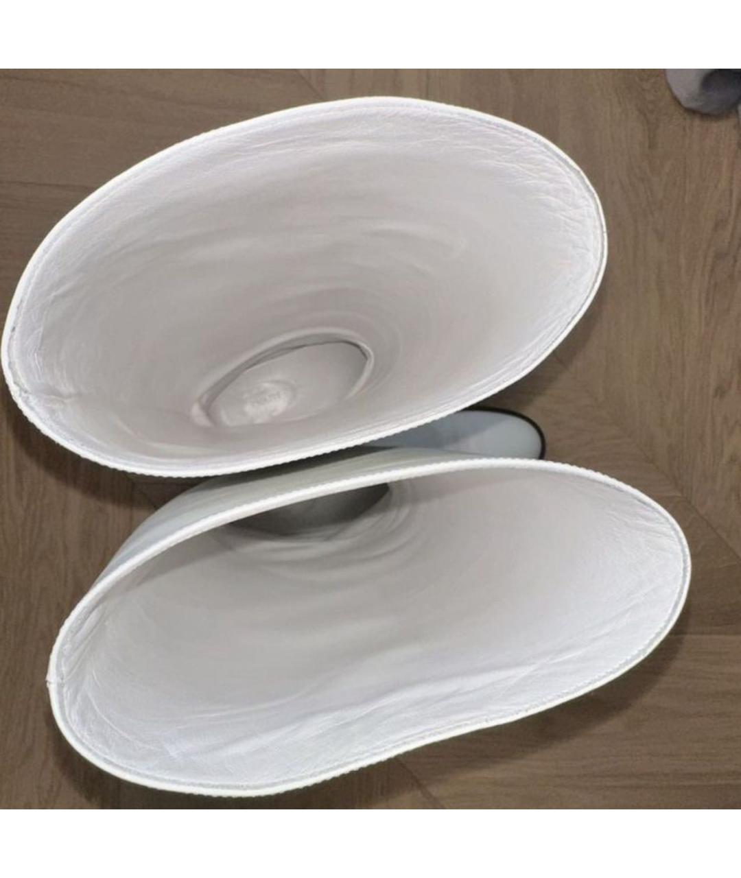 KHAITE Белые кожаные сапоги, фото 5