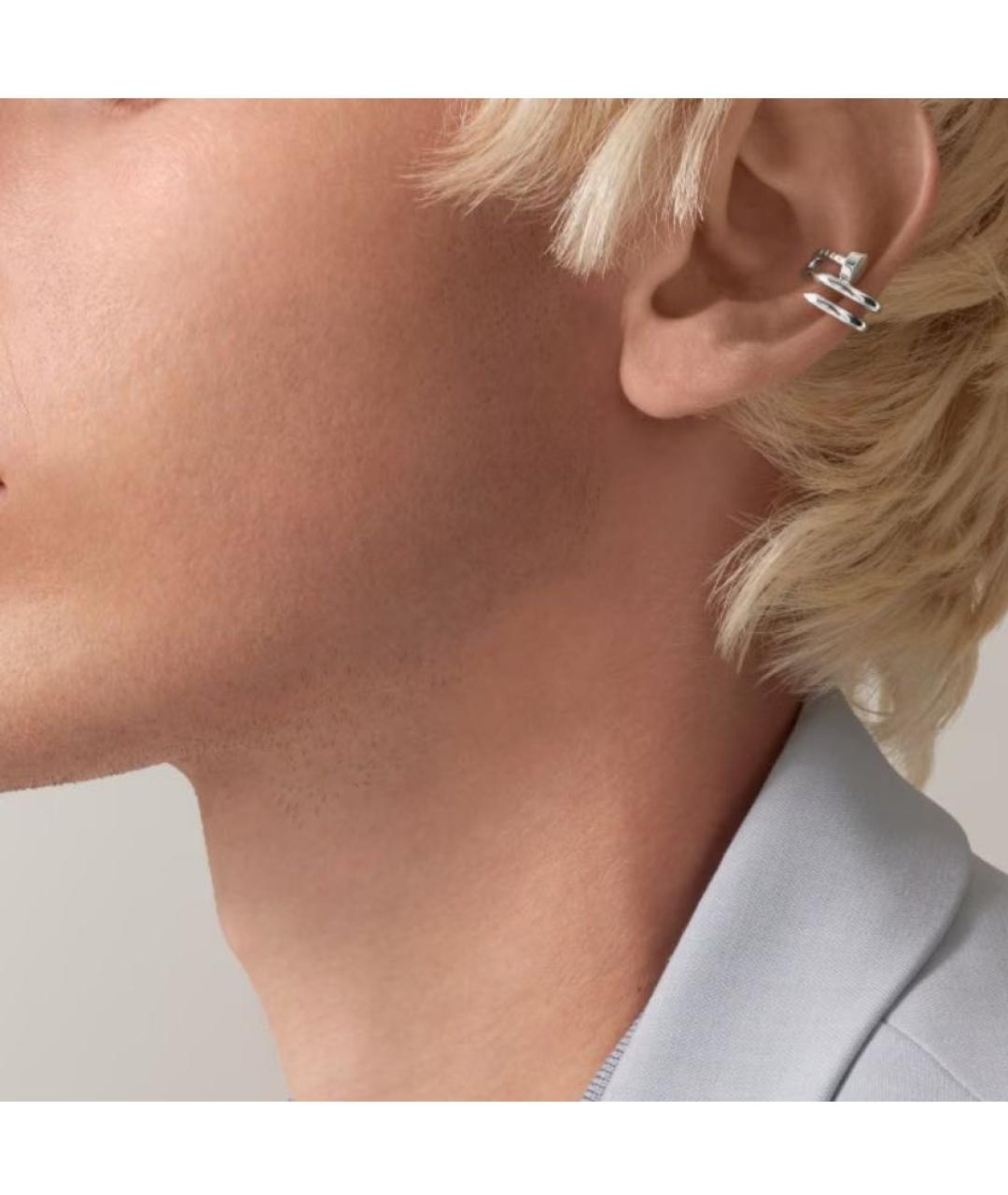 CARTIER Серебряные серьги из белого золота, фото 2