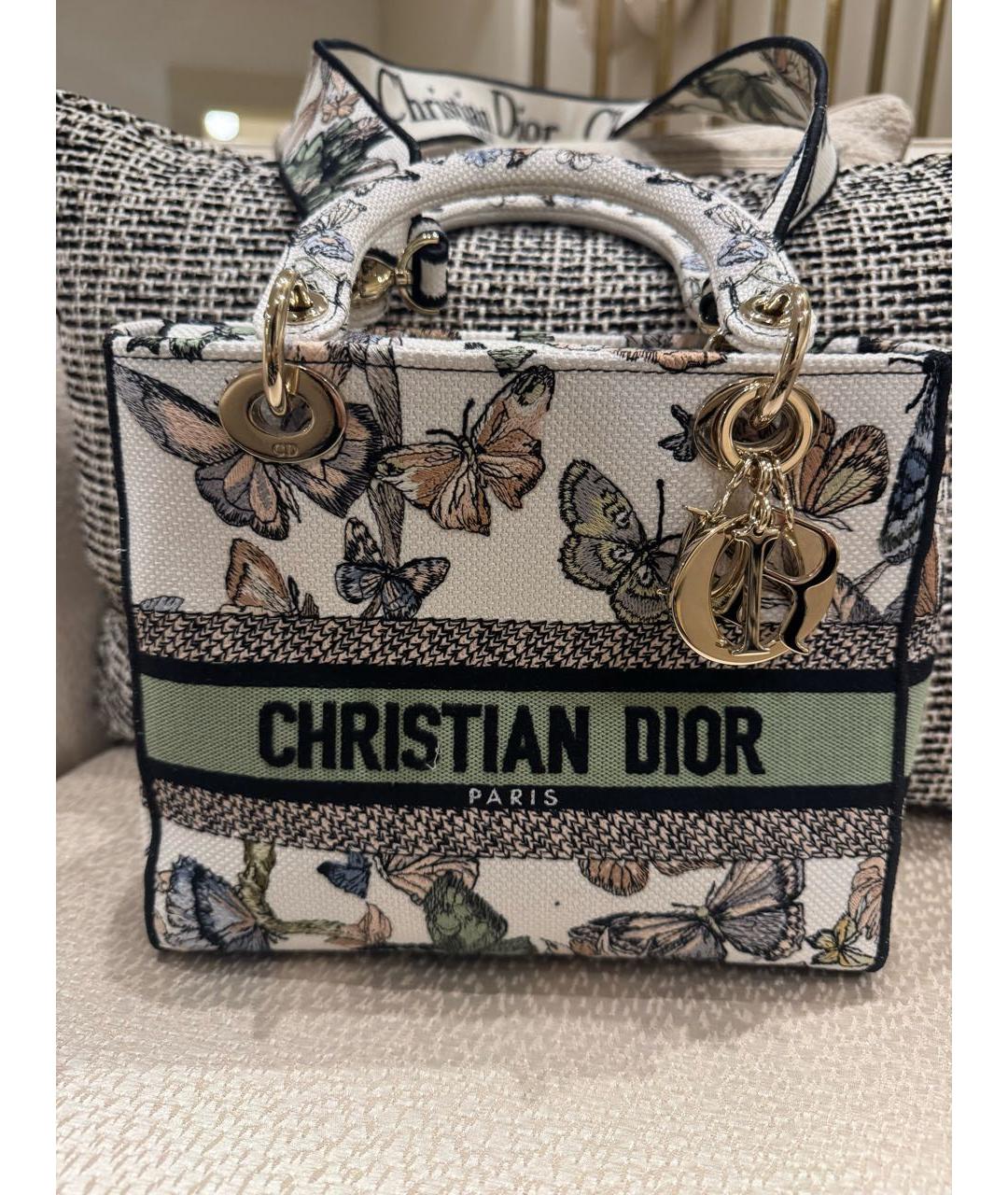 CHRISTIAN DIOR Мульти тканевая сумка тоут, фото 5
