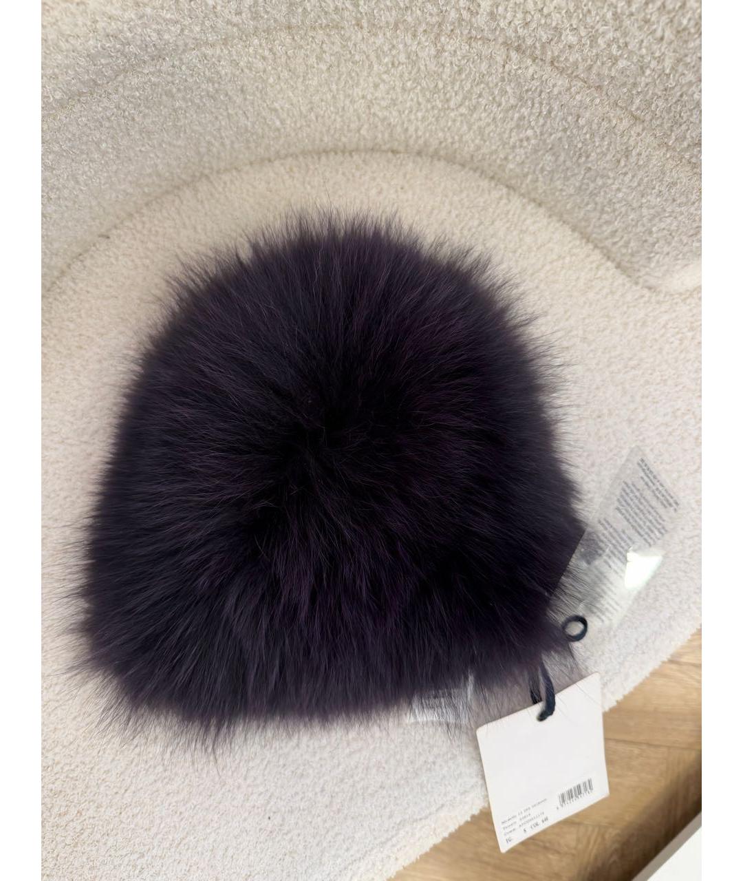 MONCLER Фиолетовая шапка, фото 2