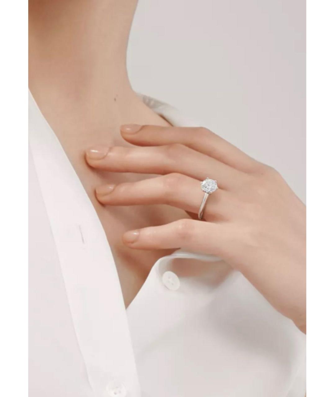 TIFFANY&CO Серебряное платиновое кольцо, фото 2