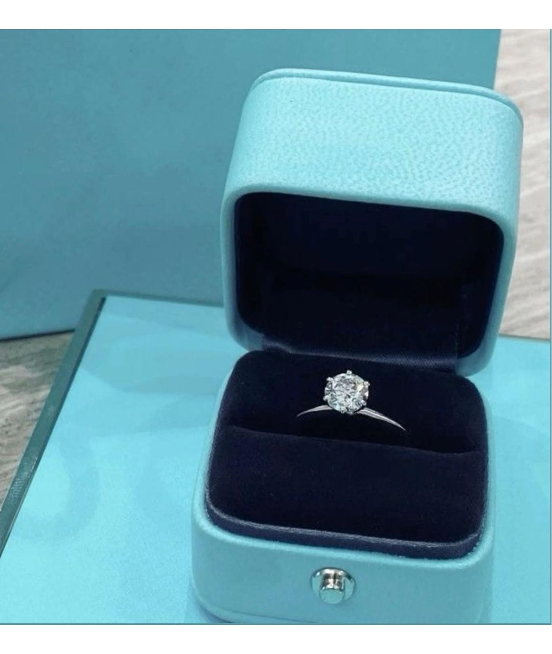 TIFFANY&CO Серебряное платиновое кольцо, фото 3