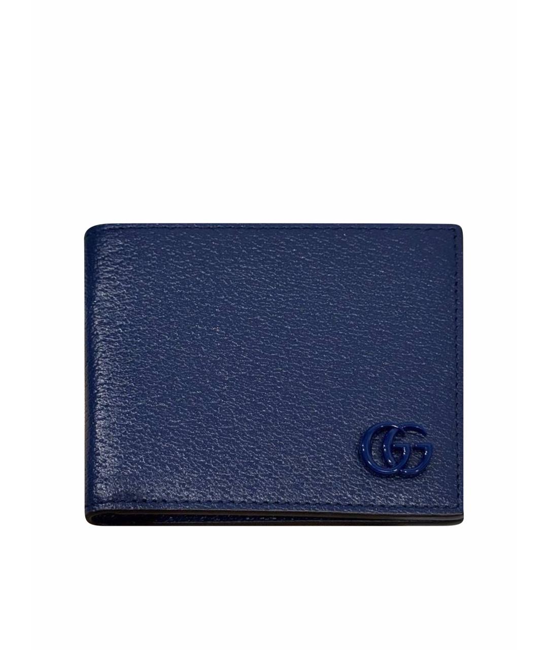 GUCCI Синий кожаный кошелек, фото 1