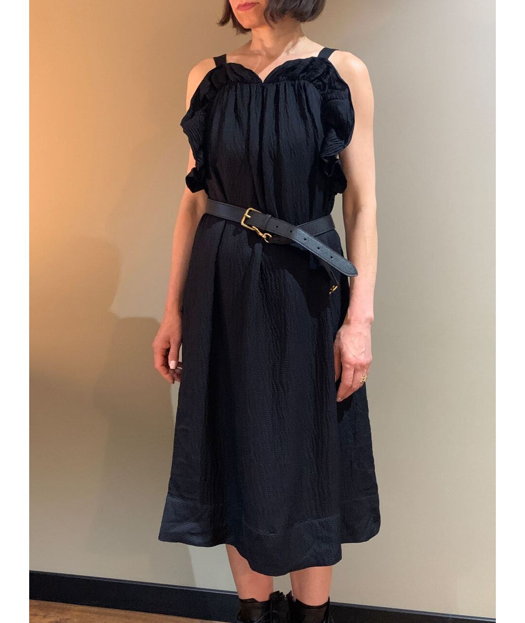 BCBG MAXAZRIA Черное шелковое повседневное платье, фото 6