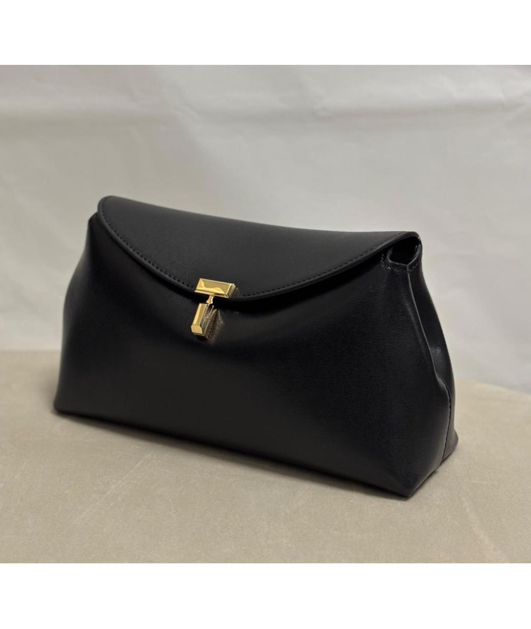 TOTEME Черная кожаная сумка через плечо, фото 2