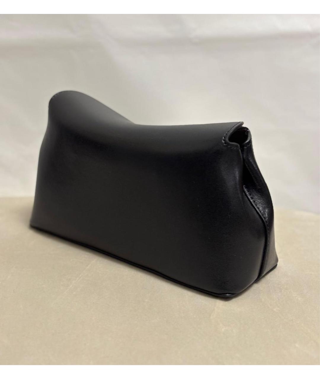 TOTEME Черная кожаная сумка через плечо, фото 3